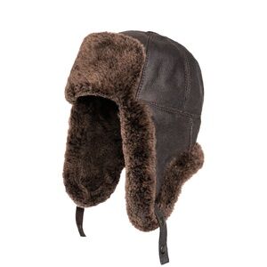 Shearling Sheepskin Leather Trapper Hat Aviator | Winter Hat | Ushanka